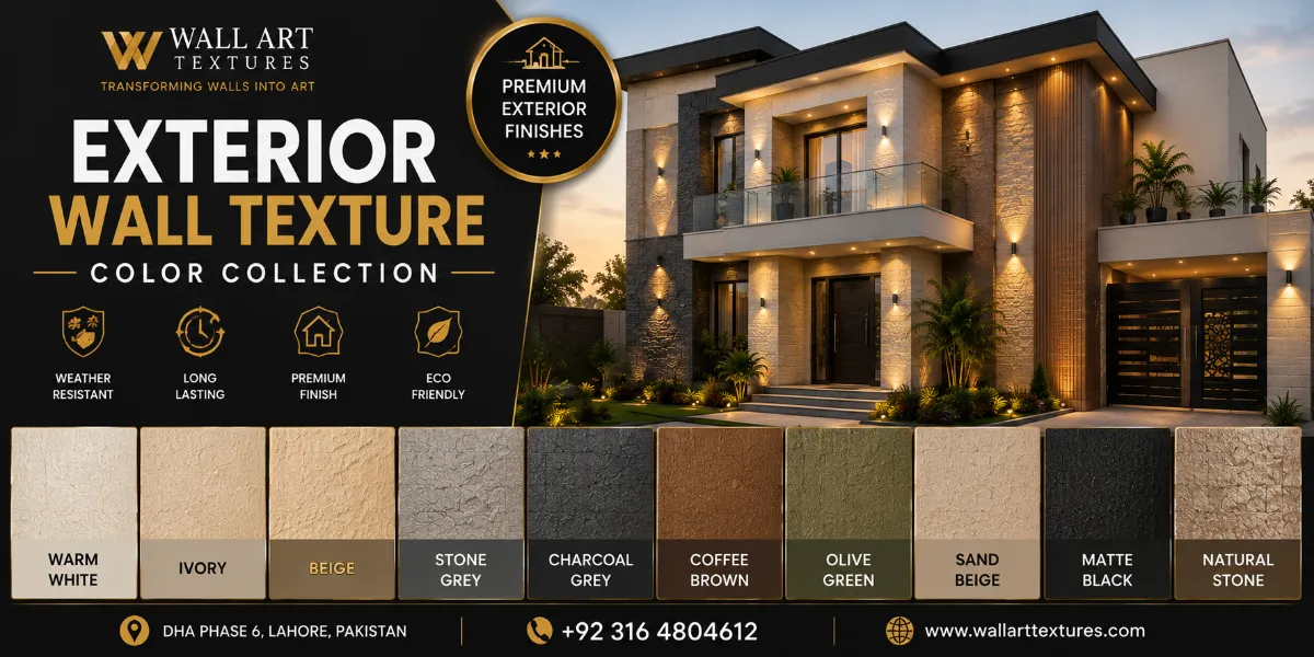 Exterior Wall Texture Designs in Pakistan 2026 | Modern Front Elevation Textures, Outdoor Wall Finishes & Luxury Home Exteriors