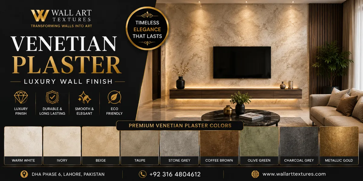 Venetian Plaster Wall Finish in Pakistan 2026 | Luxury Decorative Wall Texture for Homes, Offices &amp; Commercial Interiors